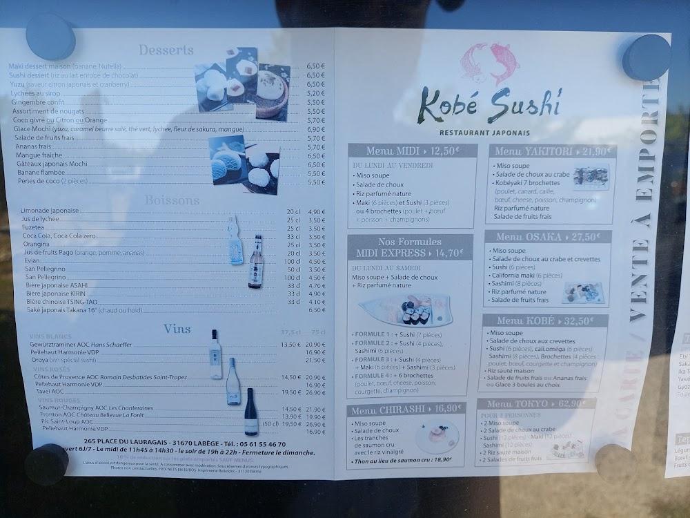 Kobe Sushi - Menu Image 2